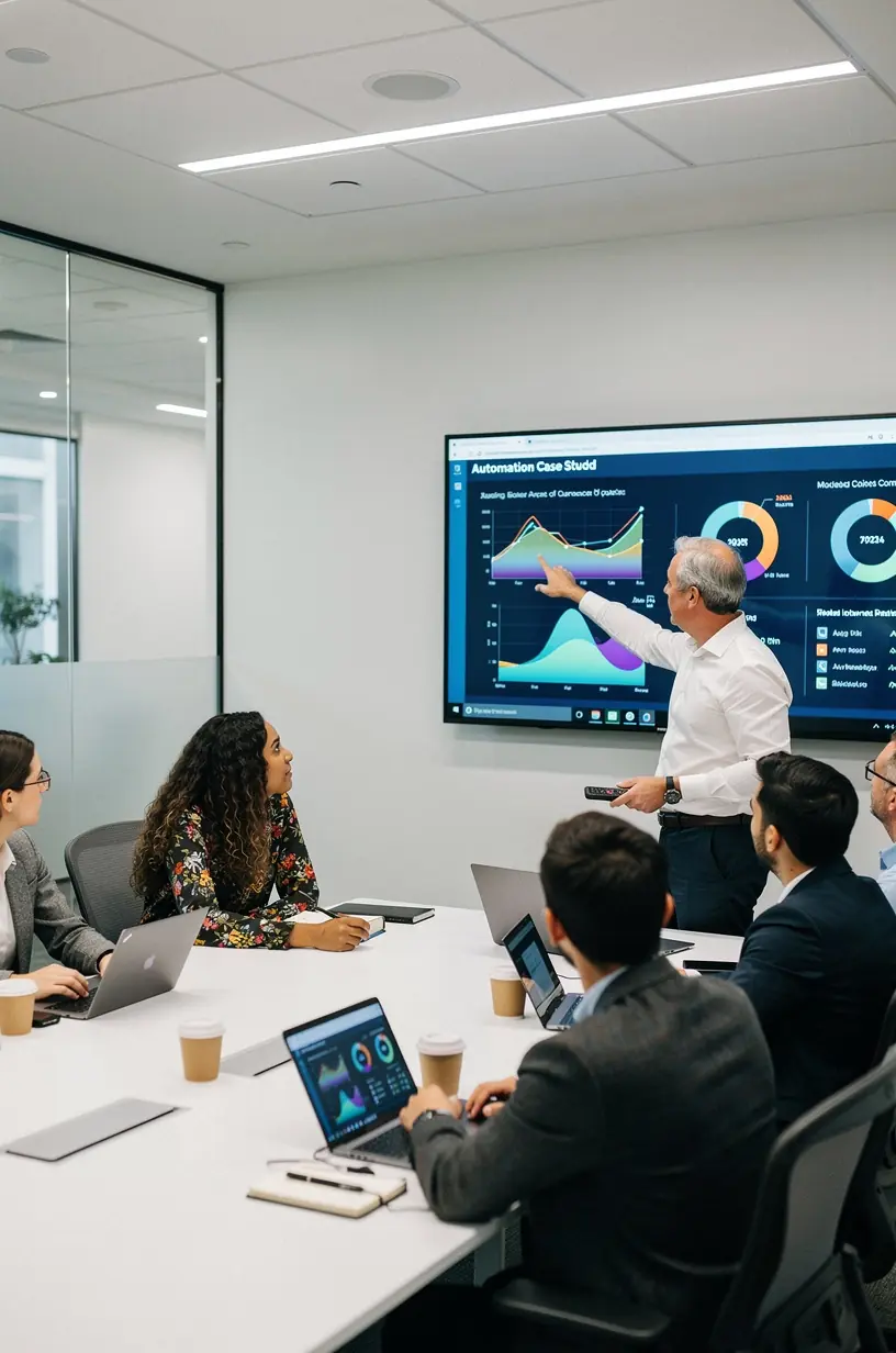 Data analytics enhancing operational efficiency in business.