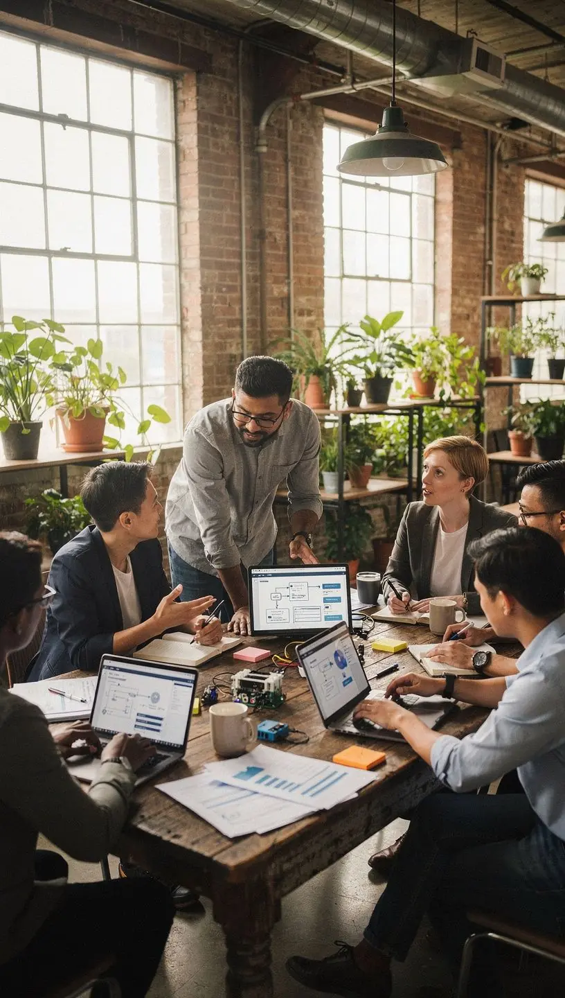 Healthcare workflow automation case study overview.