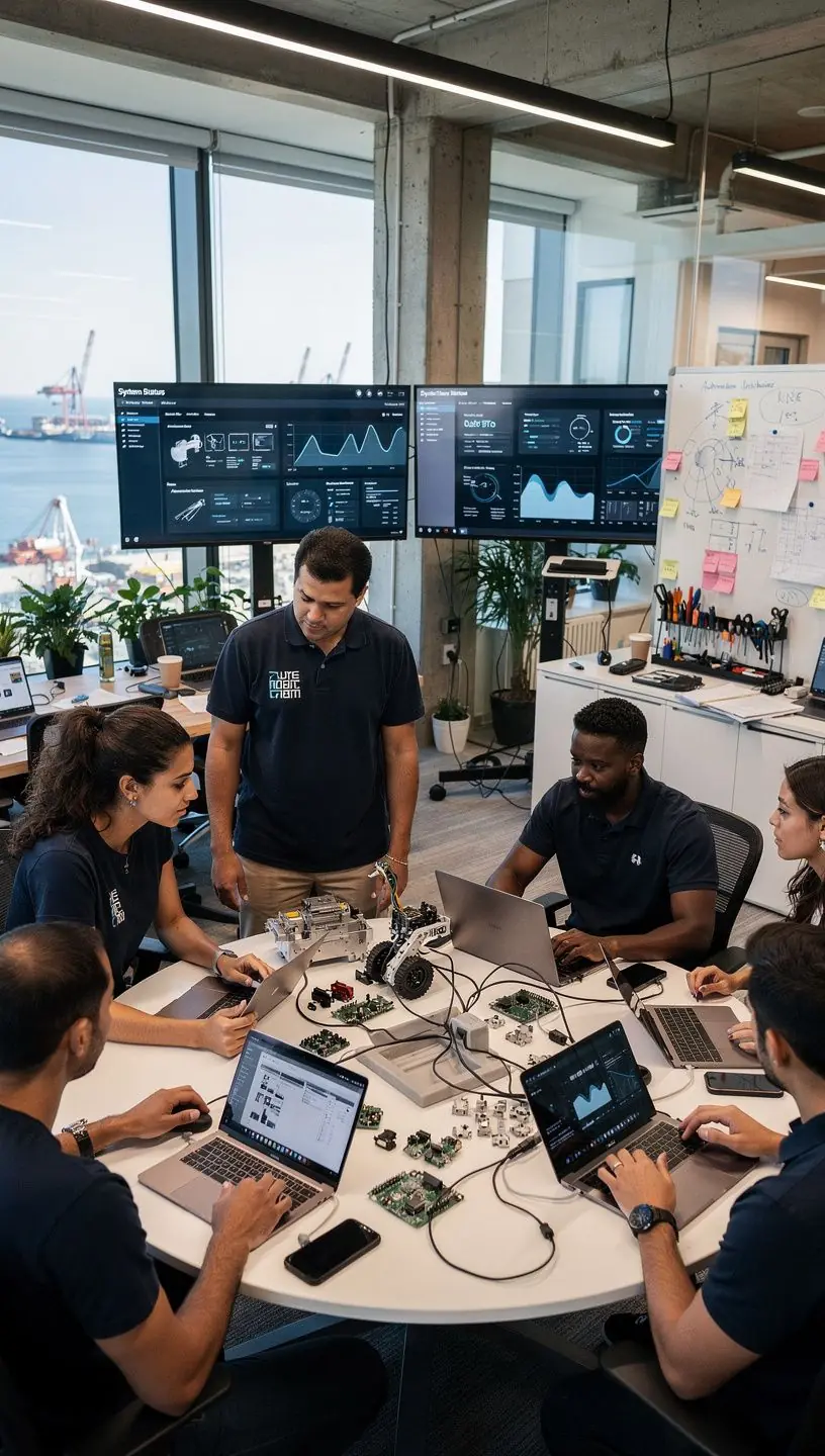 Professional team collaboration